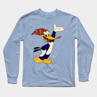 Woody Woodpecker - Distressed Vintage Authentic Style Long Sleeve T-Shirt